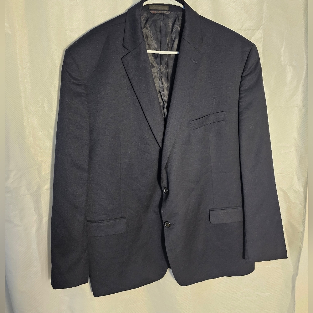 Classic Navy Blue Lauren Ralph Lauren suit Coat / Sportcoat Size 48R